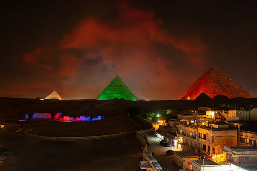 Sound And Light Show At The Pyramids
