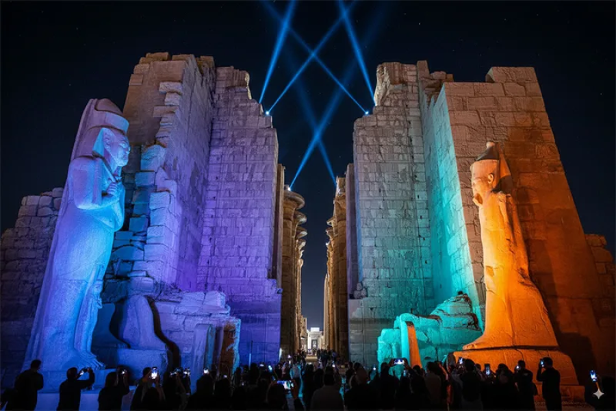 Sound and Light Show at the Karnak Temple